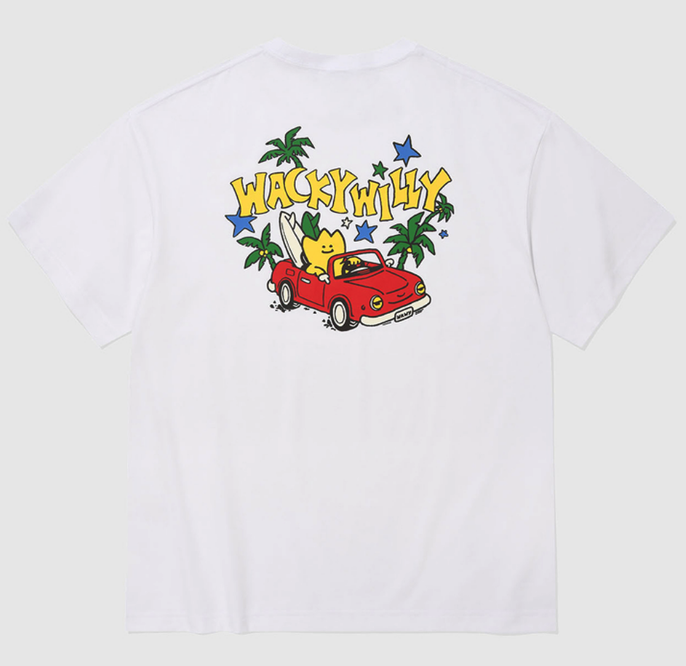 【現貨】wacky willy 開車旅遊趣 短tee 涼感 防曬 WA2602ST33
