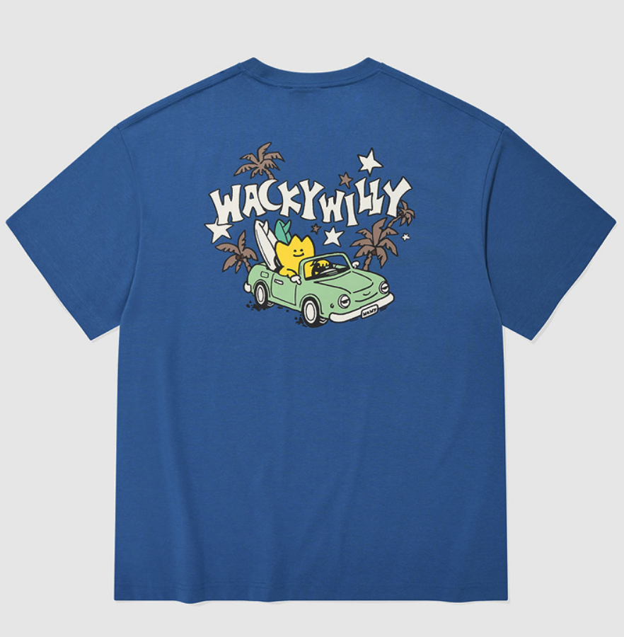 【現貨】wacky willy 開車旅遊趣 短tee 涼感 防曬 WA2602ST33