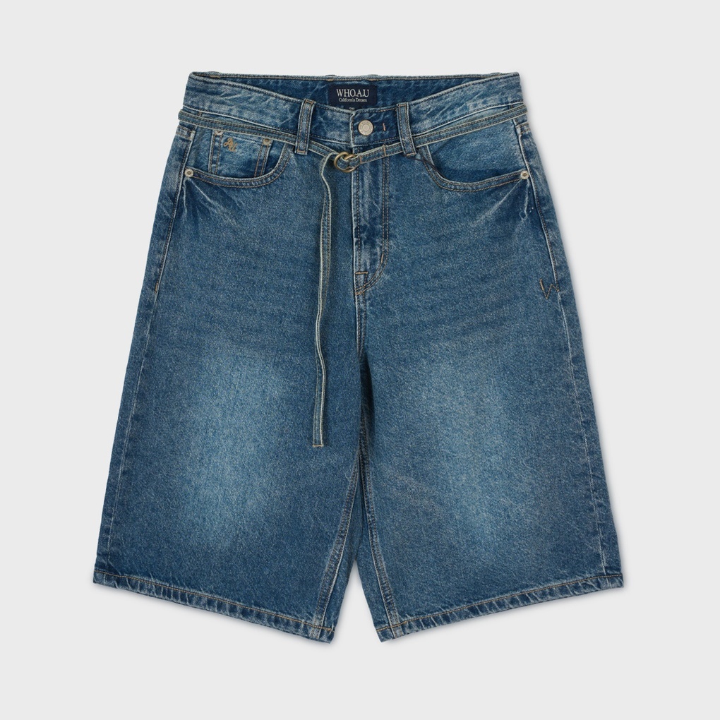 WHO A U - Bermuda Denim Pants (F) *2色* (WHTJG2442F)