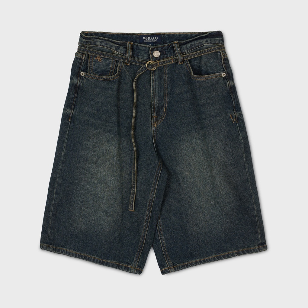 WHO A U - Bermuda Denim Pants (F) *2色* (WHTJG2442F)
