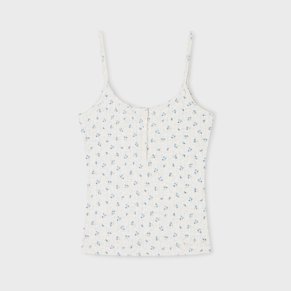 WHO A U - Eyelet Henry Neck Sleeveless *3色* (WHRNG2522F)