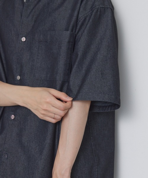 日本 mono-mart Denim Shirt [sh1704]