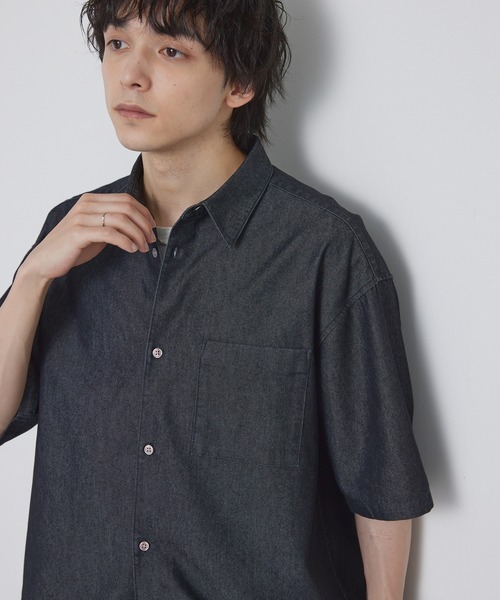 日本 mono-mart Denim Shirt [sh1704]