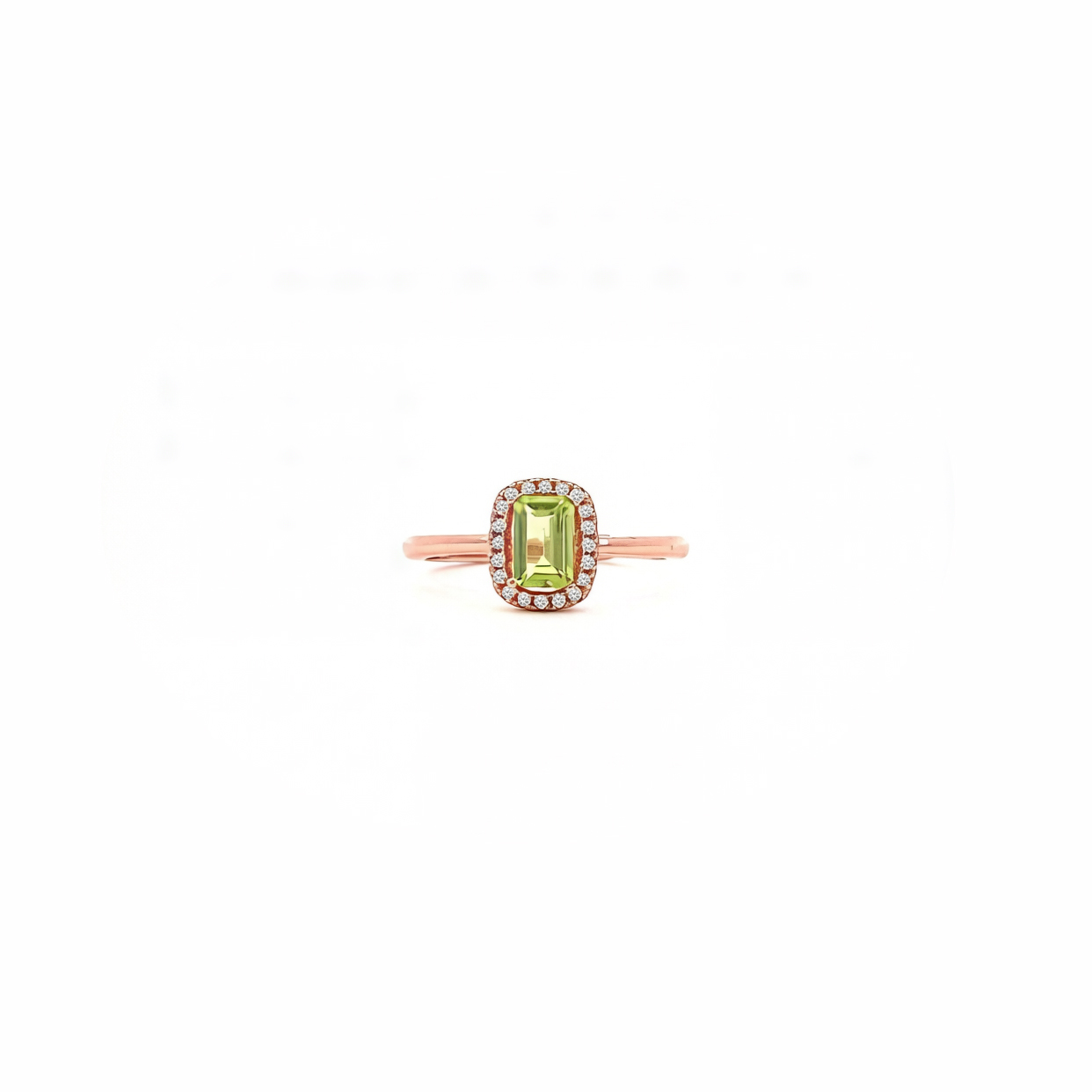 แหวนพลอยเพอริดอท (Peridot) D3