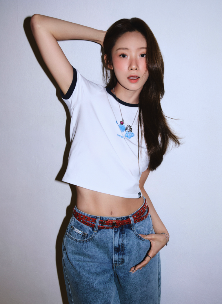 【現貨】wacky willy 女款 暈染小花 短tee WA2602ST61