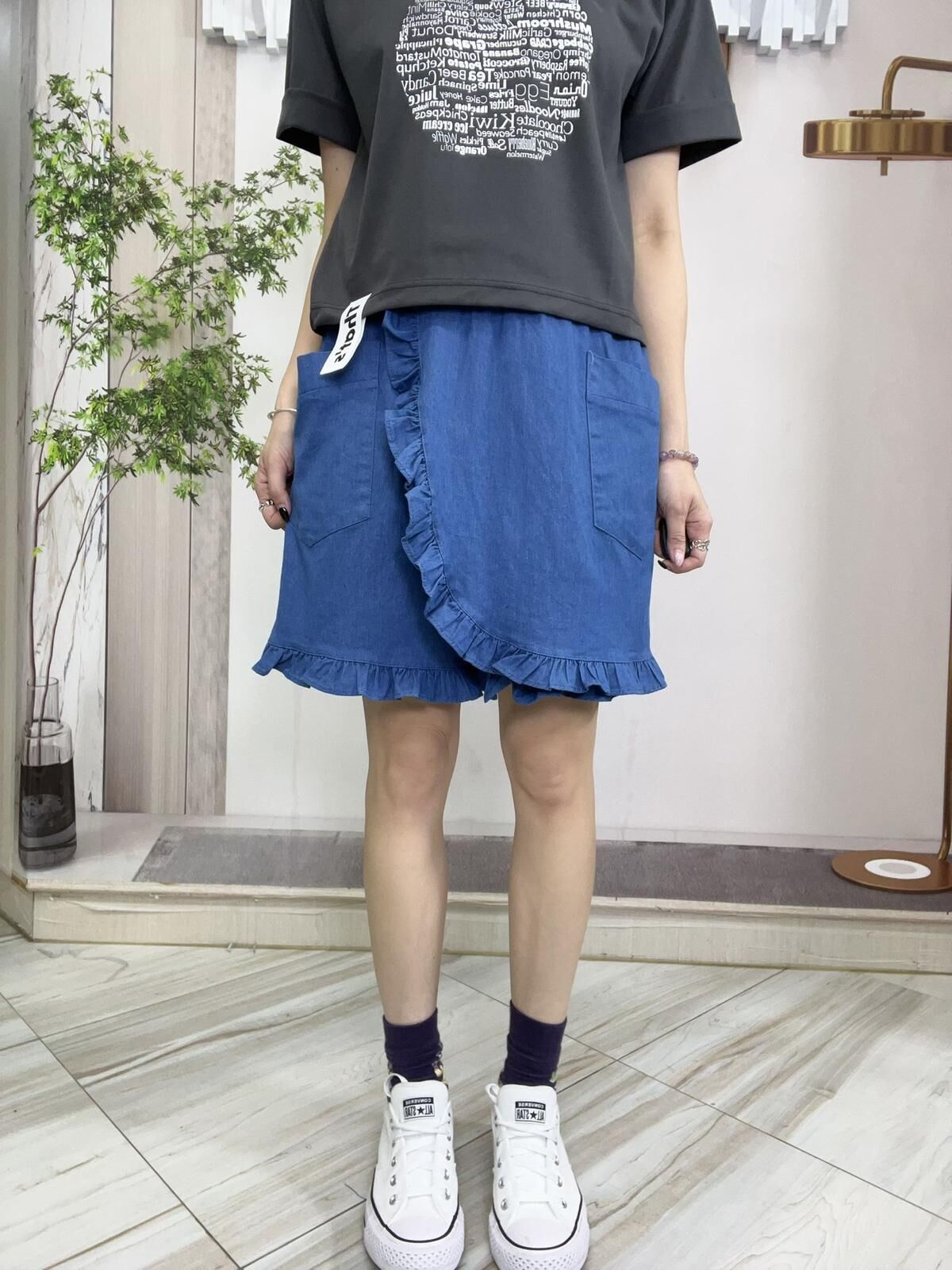 ma牌子ruffle 短裙褲~165AG