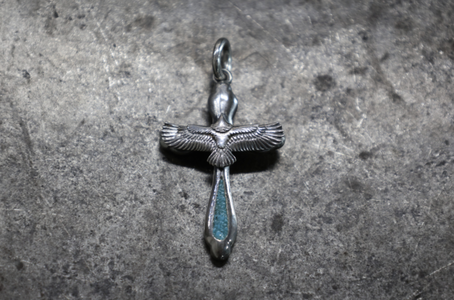 FC SE-1564 clover cross w eagle/tip turquoise