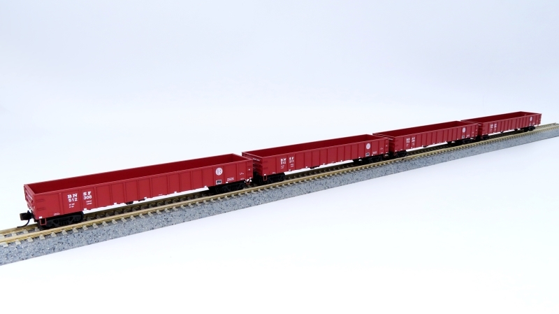Kato 0398300198 N規 50呎敞車 BNSF 4節車廂套裝