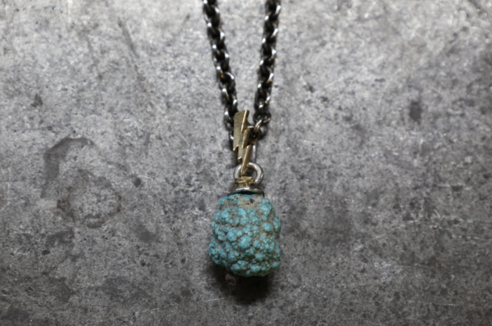 FC SE-1557 Lone mountain nugget pendant/K18 lightning/K18 福