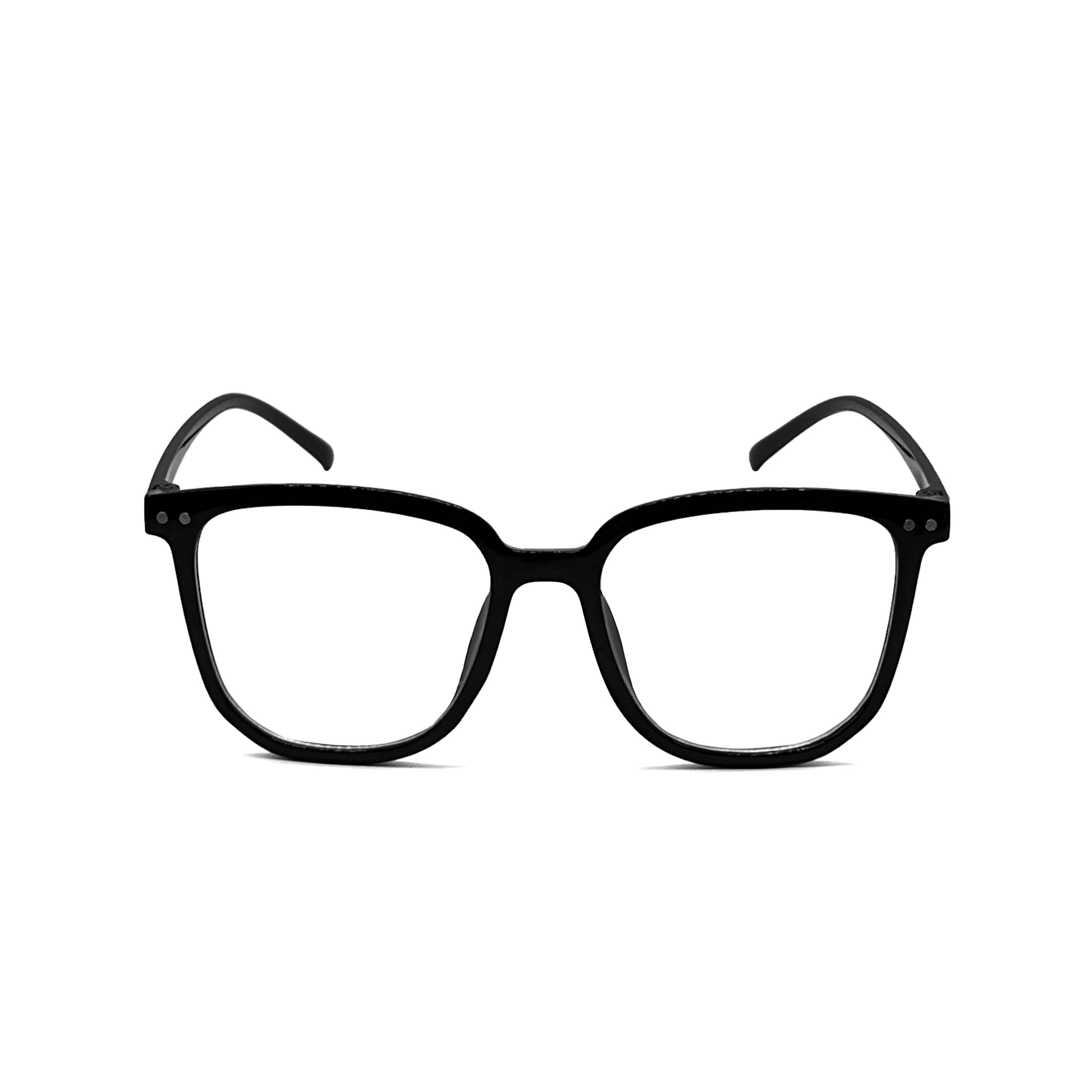 CHILL極簡大框方形眼鏡-黑