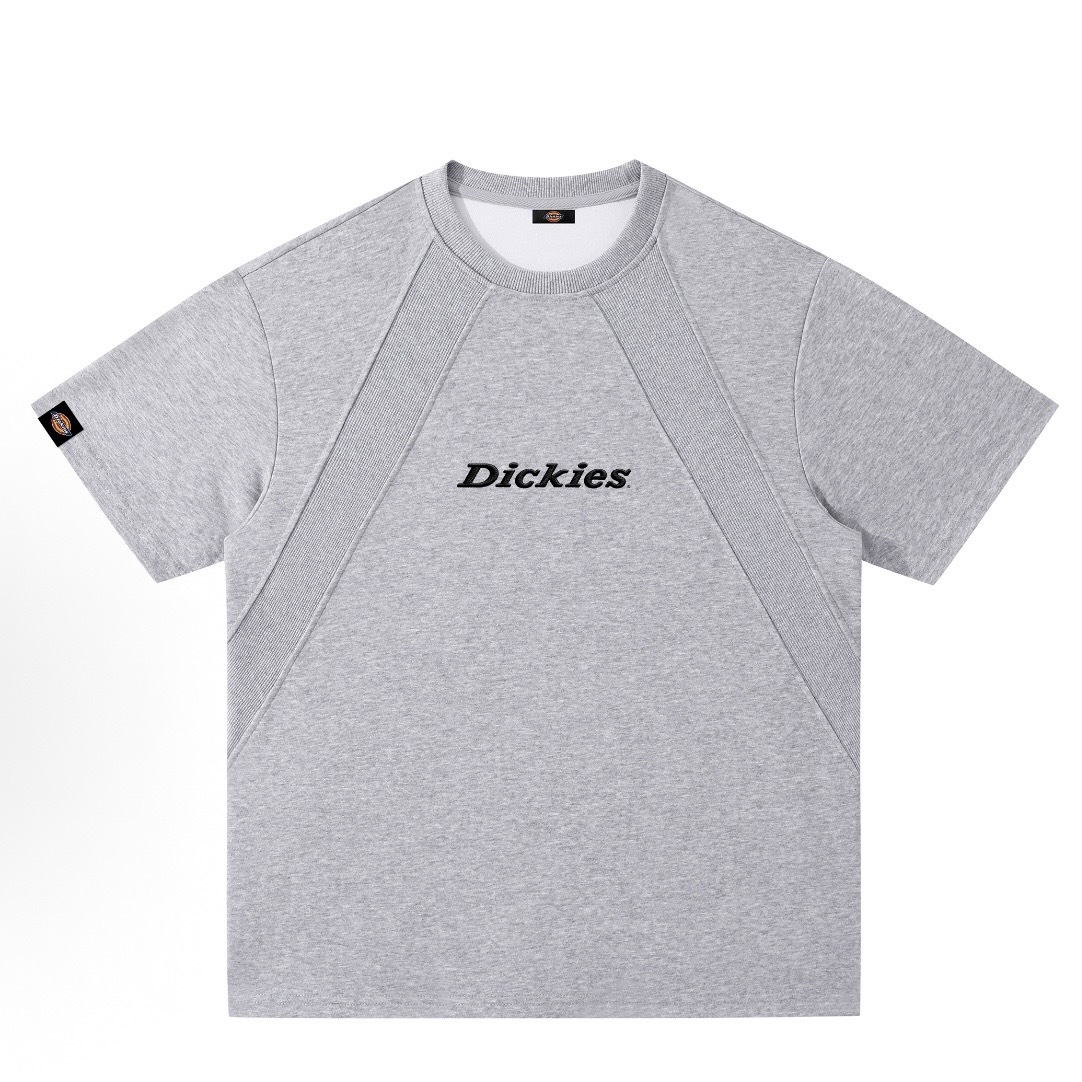 預購 Dickies 厚磅 拼接 胸口字體 短T