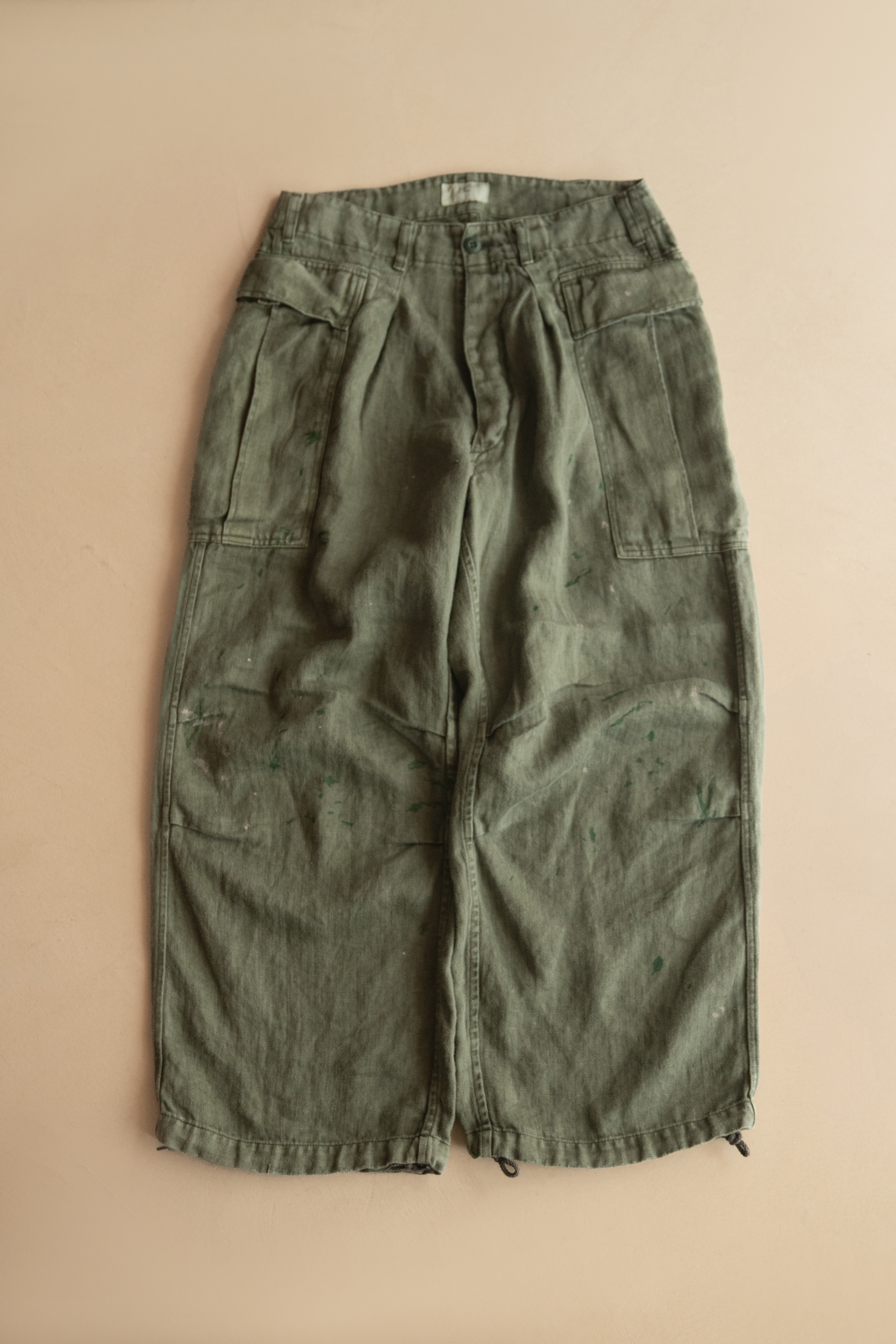 HERILL HBT LINEN CARGO PANTS