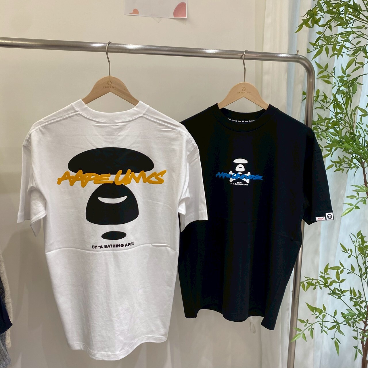 Aape 猿人發泡字母短袖 M1843XXQ