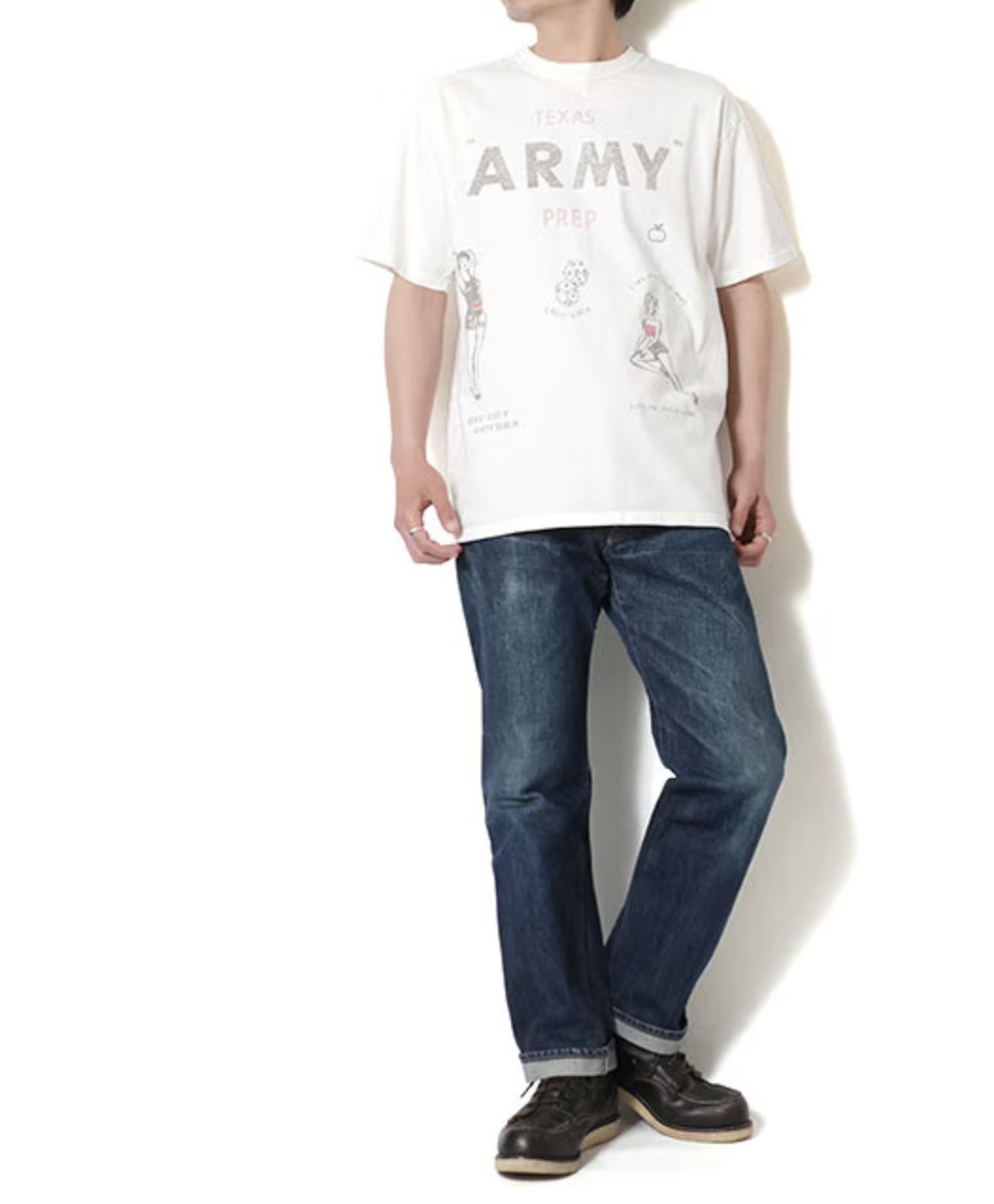 HOUSTON PIGMENT PRINT TEE (ARMY) Tee