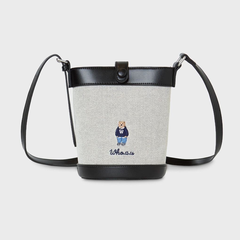 WHO A U - Steve Canvas Cross Bag *2色* (WHBGG2222A)