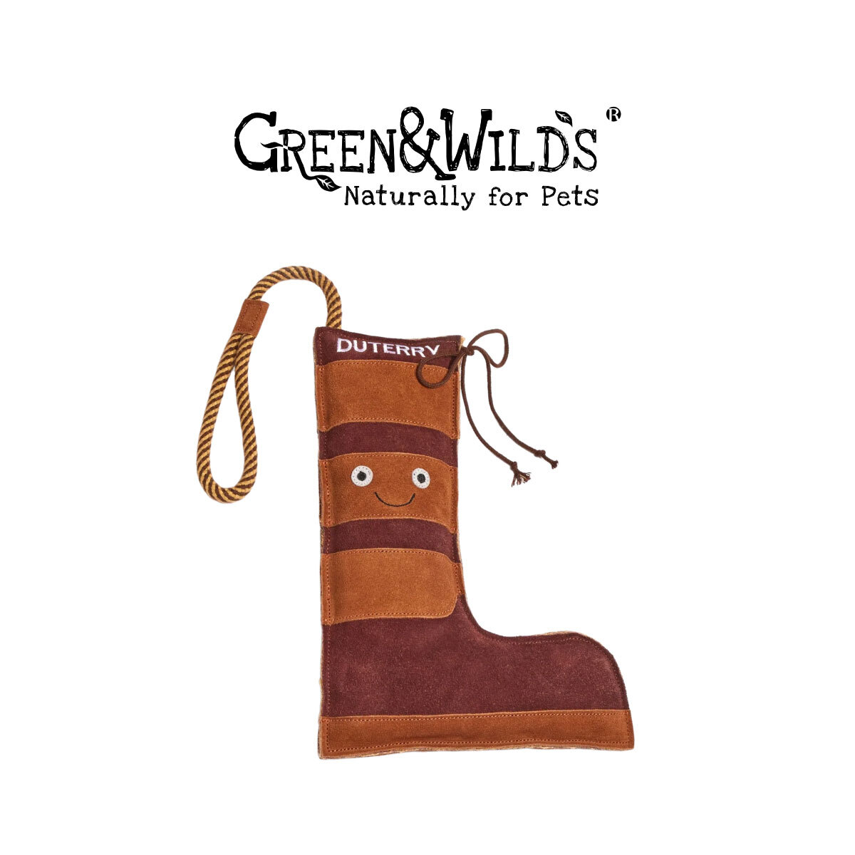 靴子杜特里 - 天然犬用啃咬玩具｜英國 GREEN & WILDS