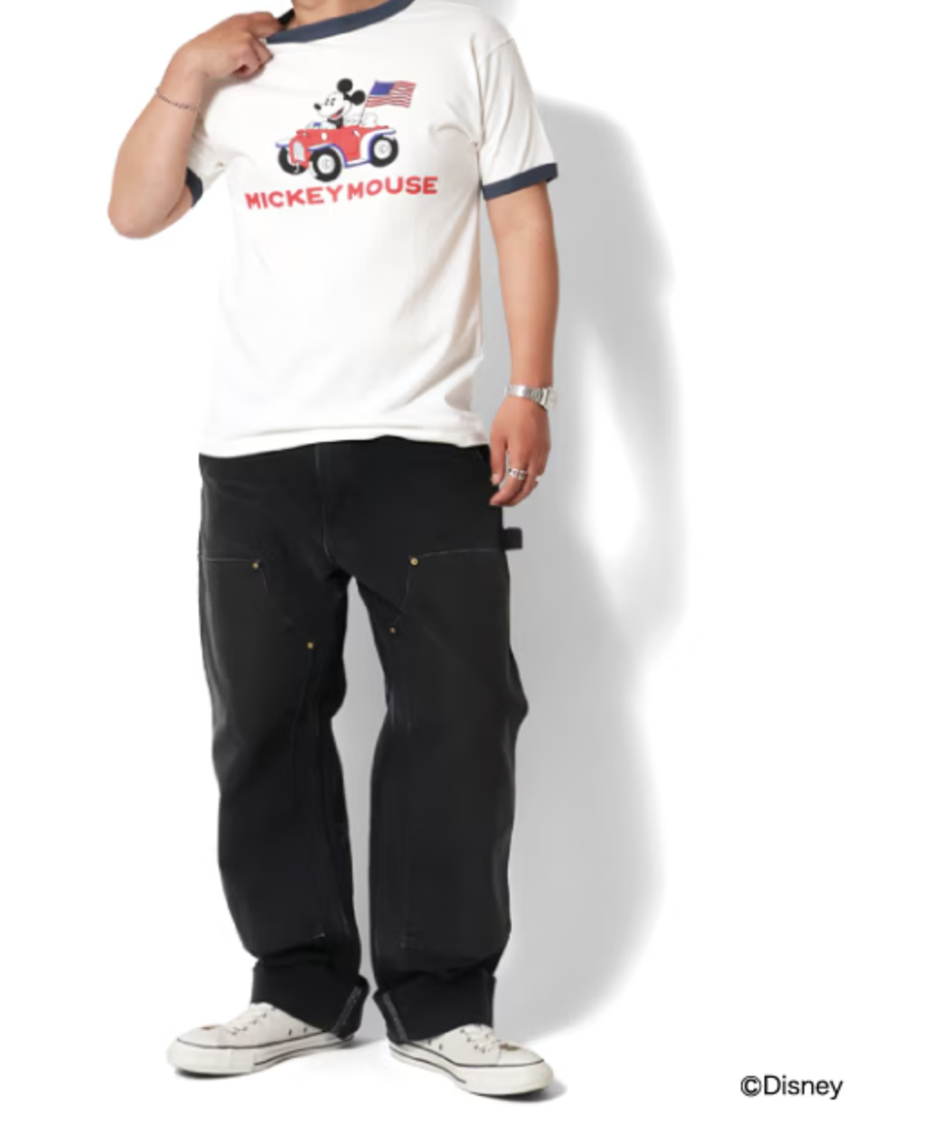 HOUSTON MICKEY MOUSE PT S/S RINGER TEE