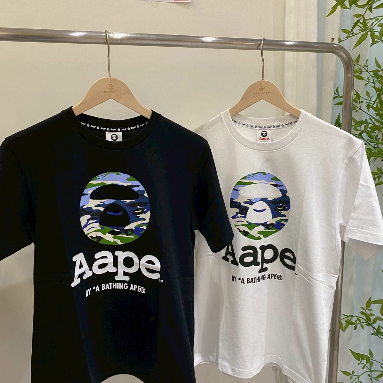 Aape 迷彩標誌純棉短袖 M1834XXQ