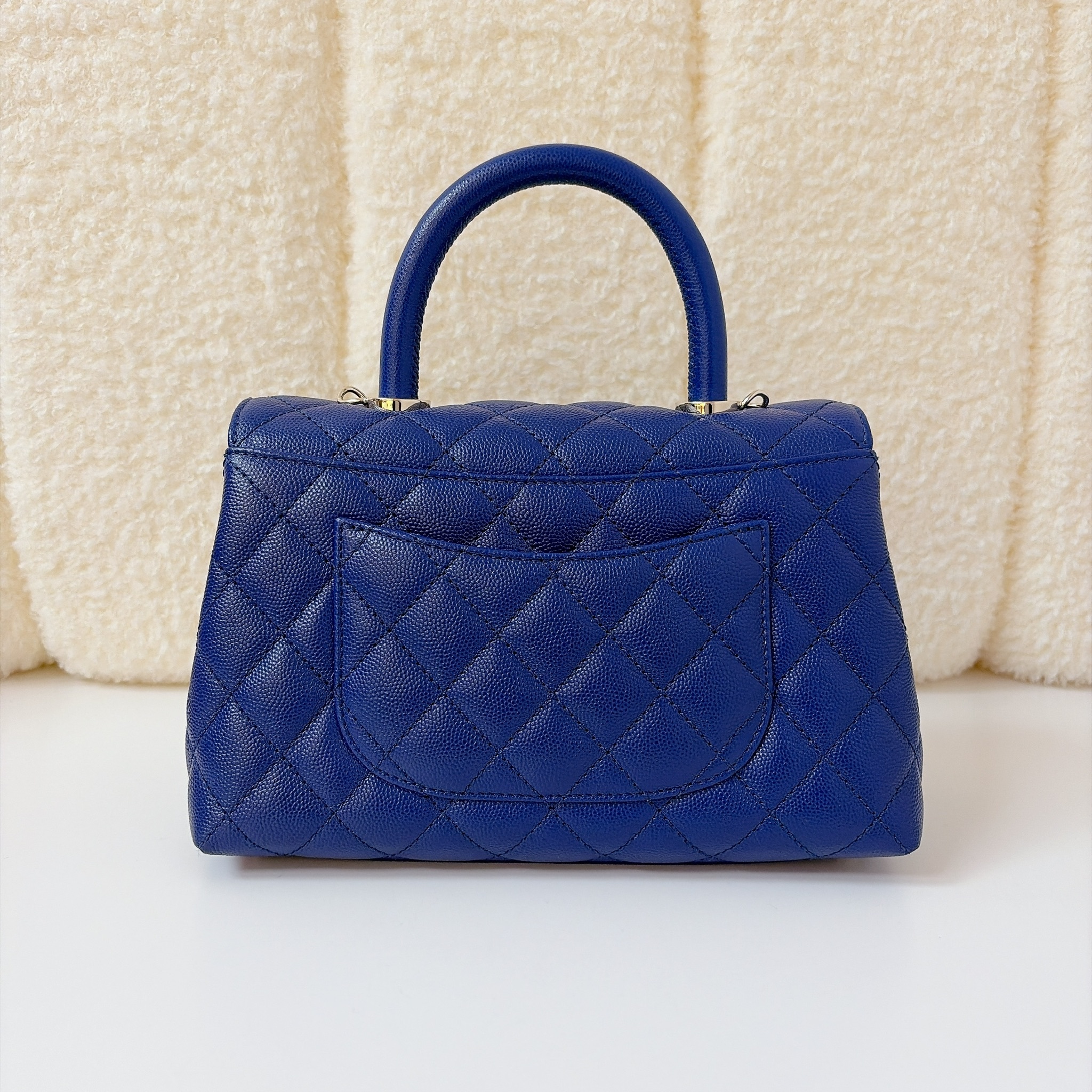 Chanel Coco Handle Flap Bag - Royal Blue / GHW