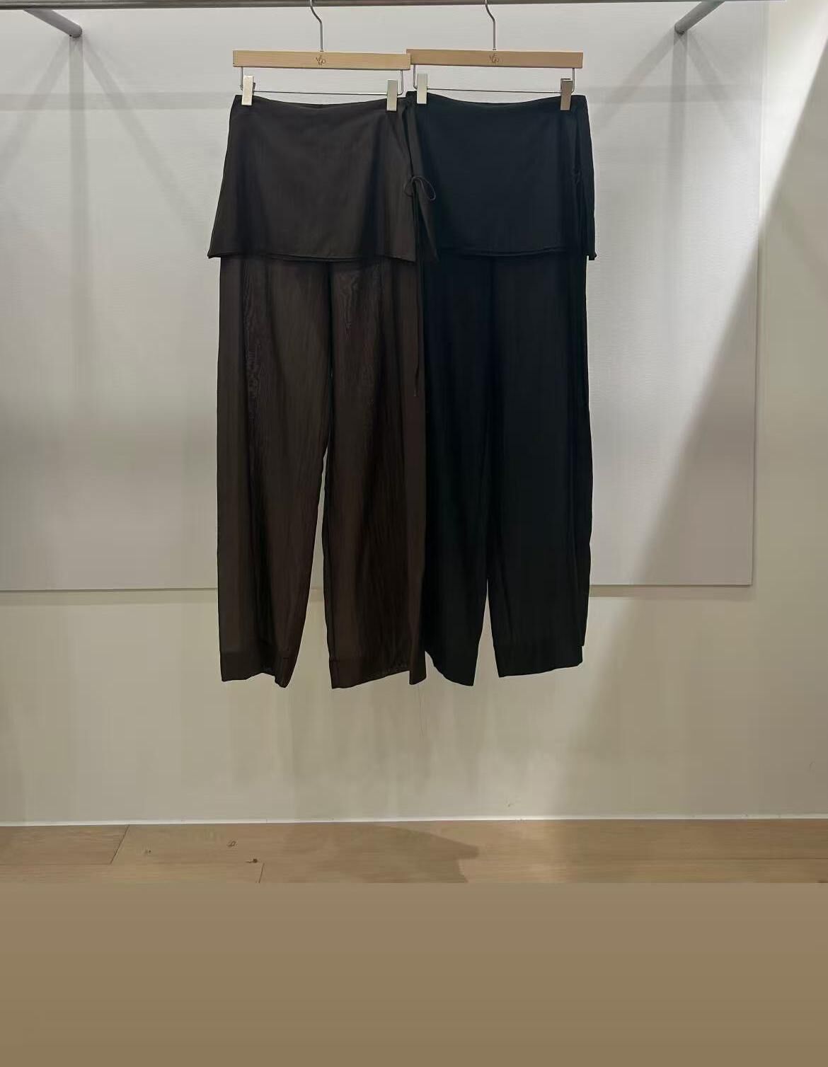 MM6202 肌理感前頁開叉長褲