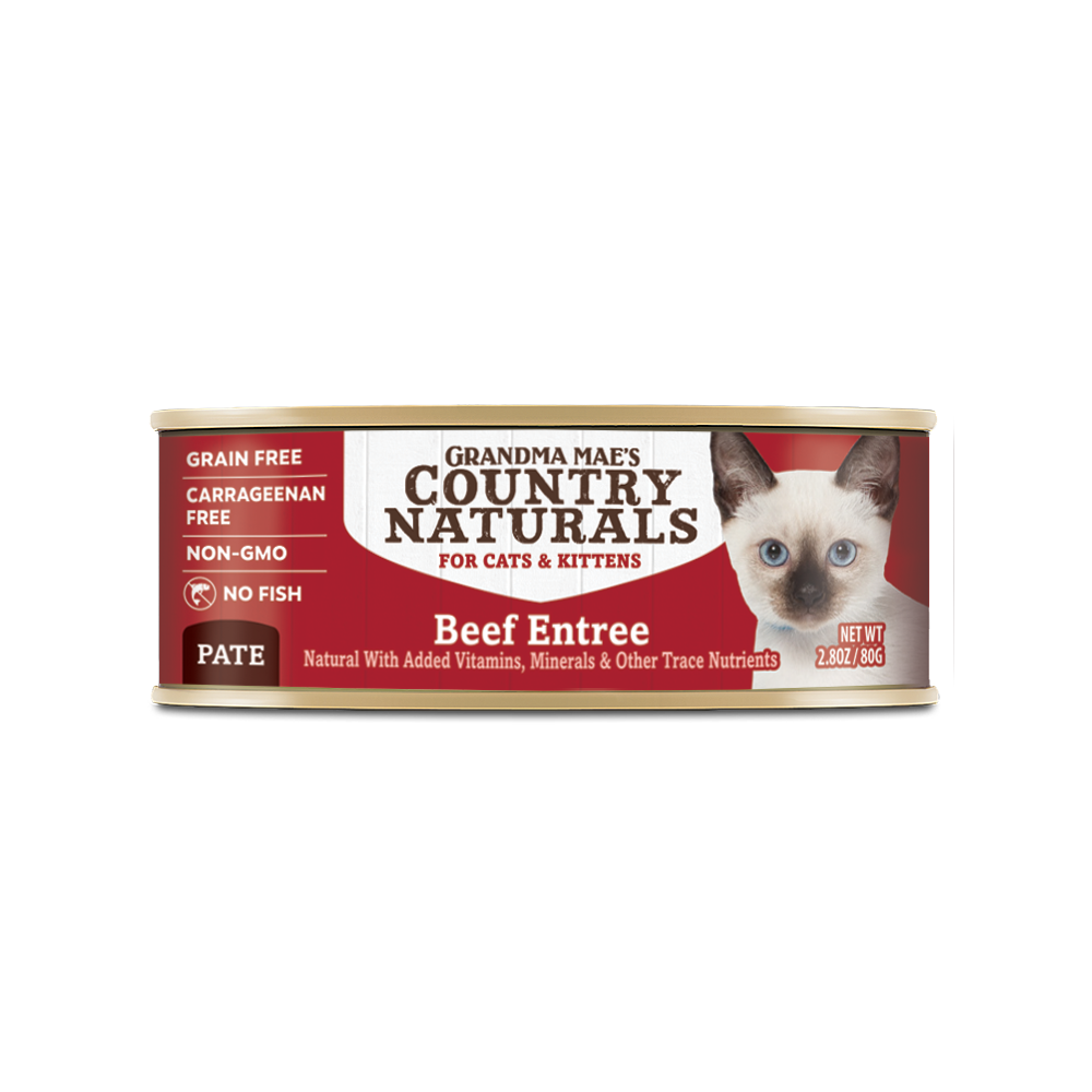 Country Naturals 無穀物肉泥貓罐頭| 牛肉| 80g