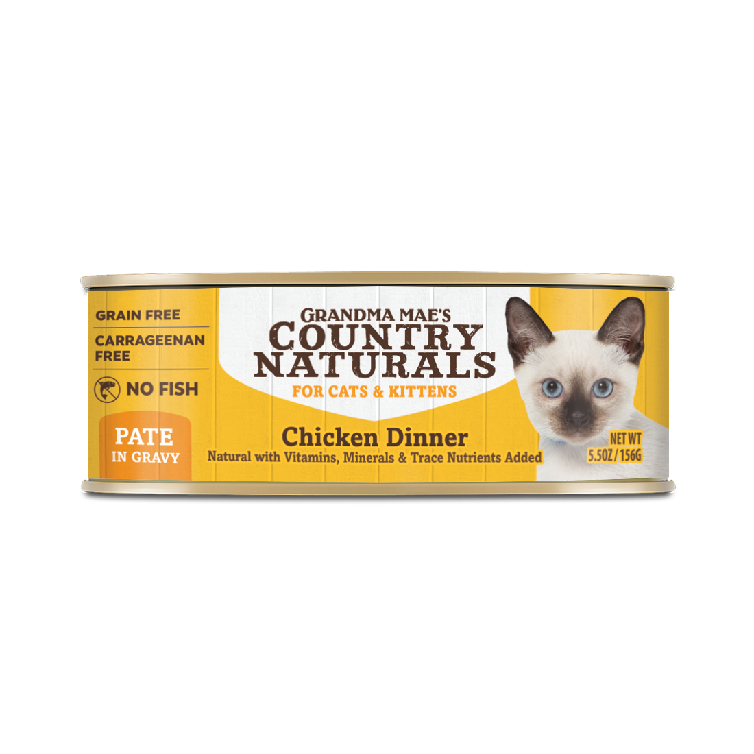 Country Naturals 無穀物肉泥貓罐頭| 嫩雞| 156g