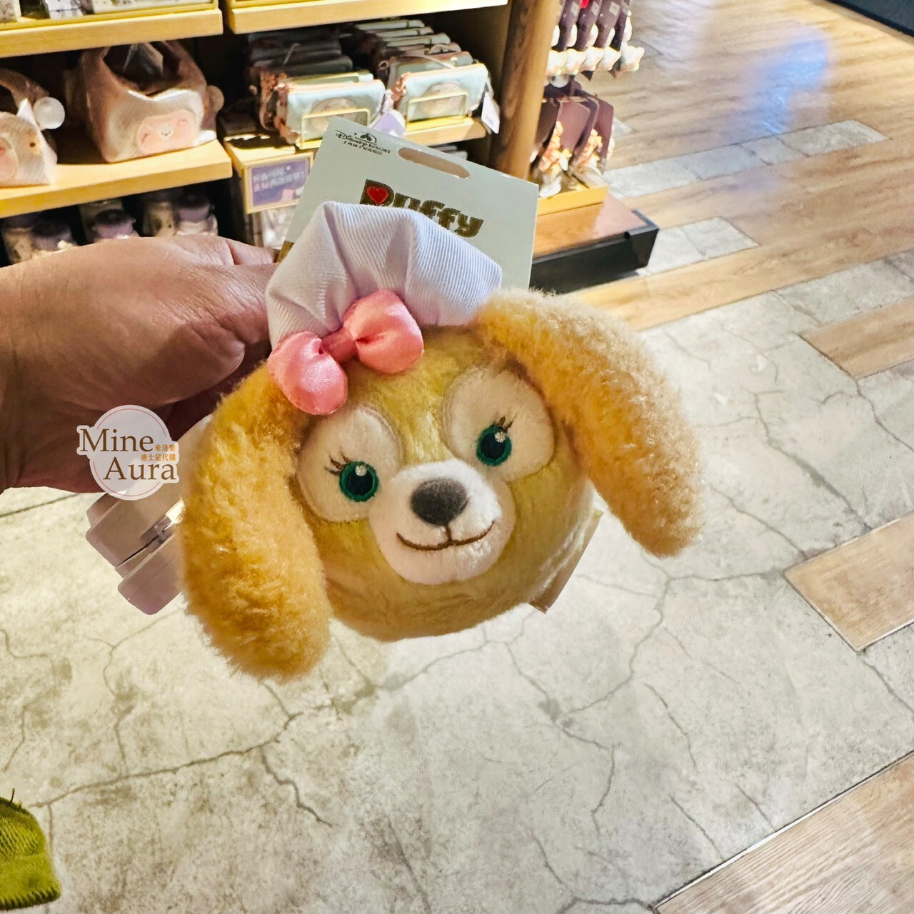 可琦安 餅乾 CookieAnn 絨毛大頭 造型 耳機包 收納包 -上海迪士尼樂園