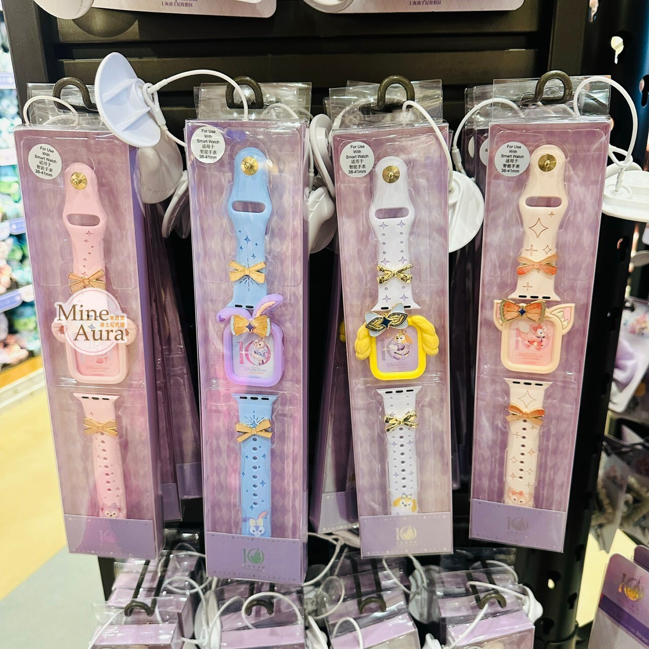 10歲生日慶典 雪莉玫 ShellieMay 大頭 造型 錶殼 + 錶帶組 Apple Watch 適用38-41mm/42-49mm -上海迪士尼樂園