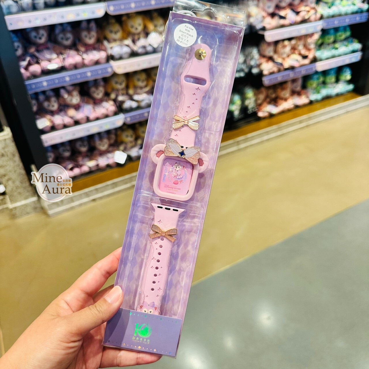 10歲生日慶典 雪莉玫 ShellieMay 大頭 造型 錶殼 + 錶帶組 Apple Watch 適用38-41mm/42-49mm -上海迪士尼樂園