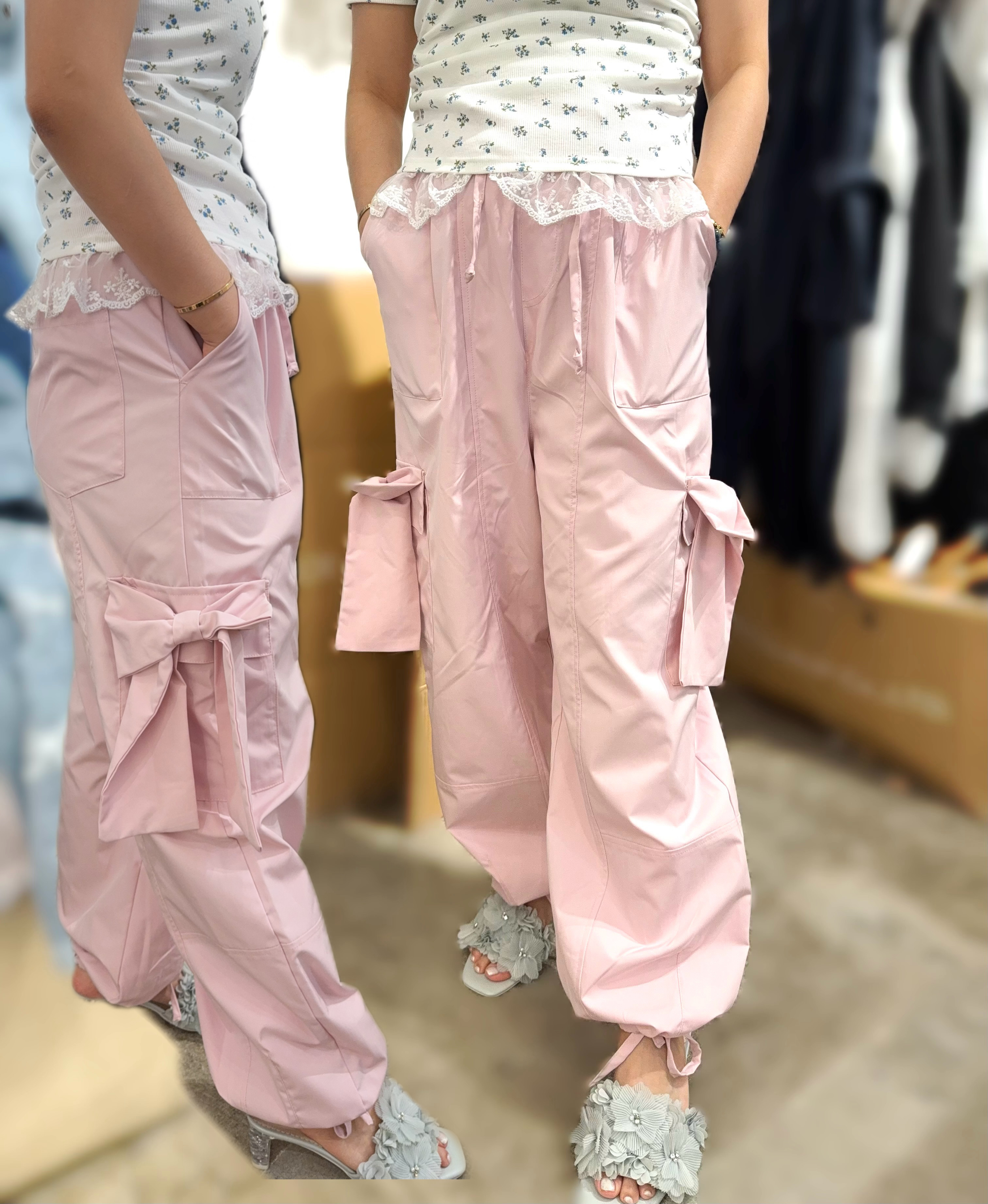 NC28  風褸料長褲 橡根腰26-40 長38 hip46 $349