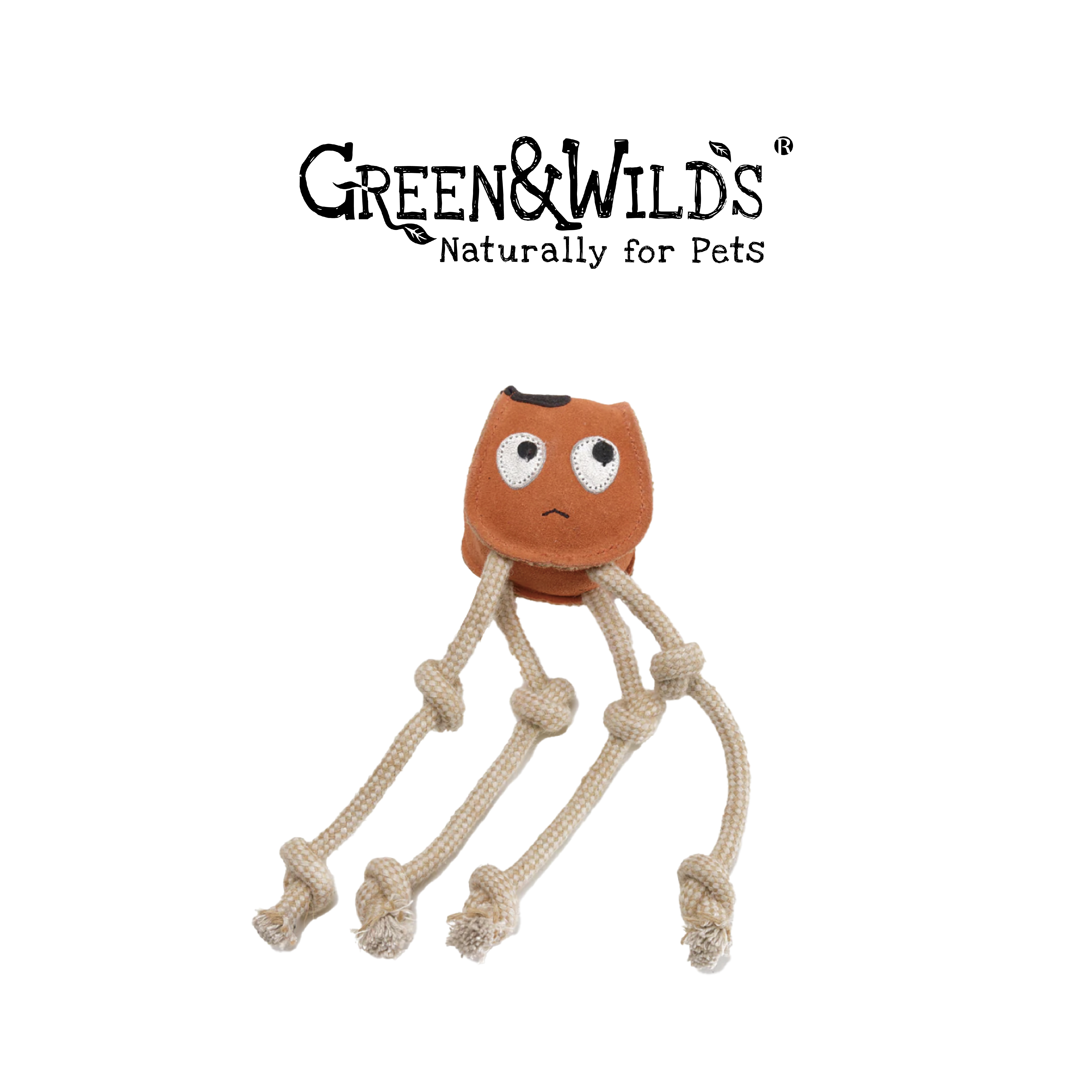 魷魚憂憂 - 天然犬用啃咬玩具｜英國 GREEN & WILDS