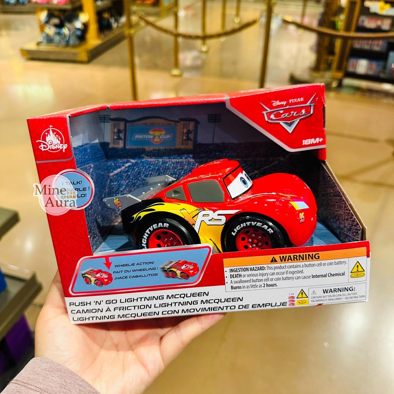 Q版 閃電麥坤 Lightning McQueen 遙控 汽車 模型 玩具 汽車總動員 Cars -上海迪士尼樂園