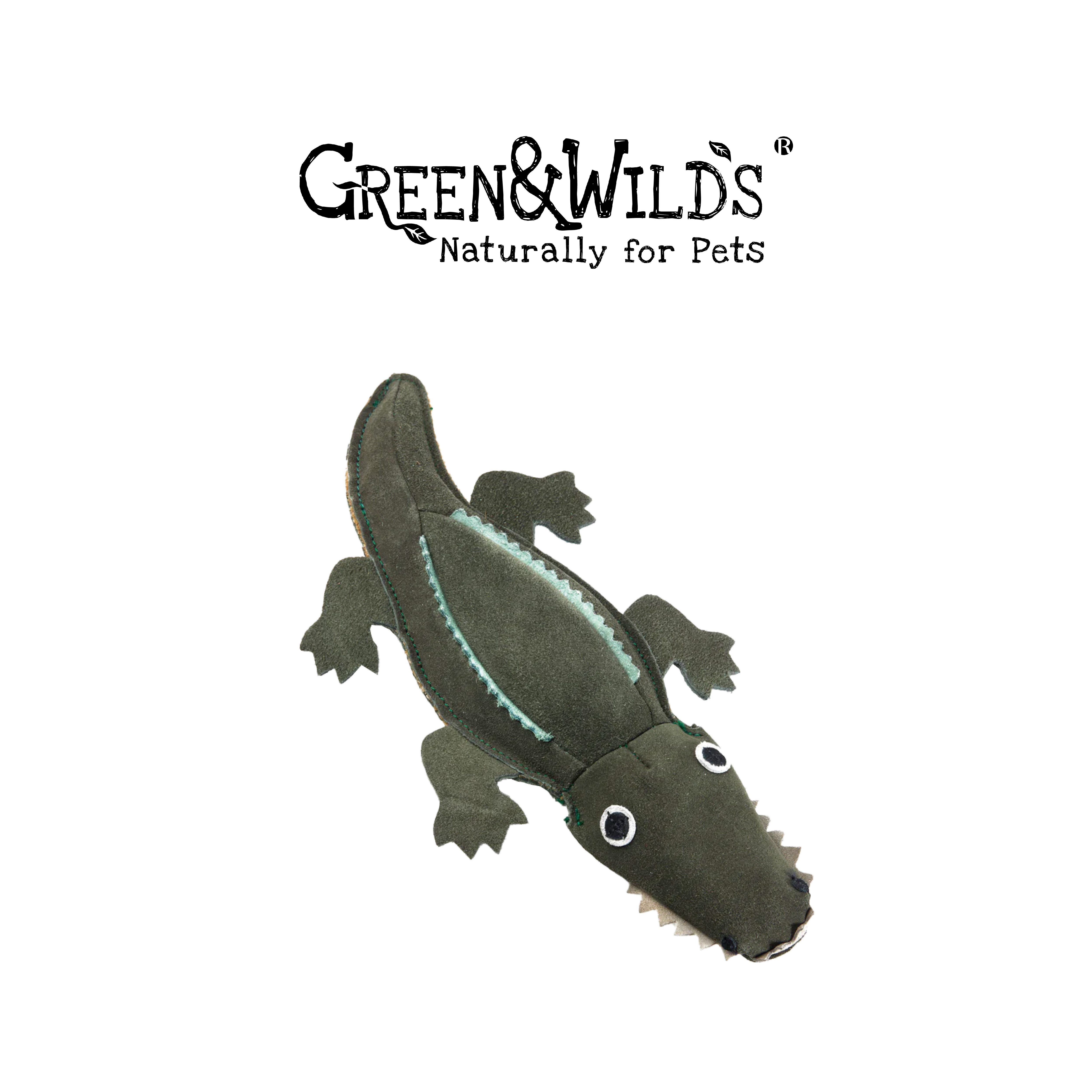 鱷魚 - 天然犬用啃咬玩具｜英國 GREEN & WILDS