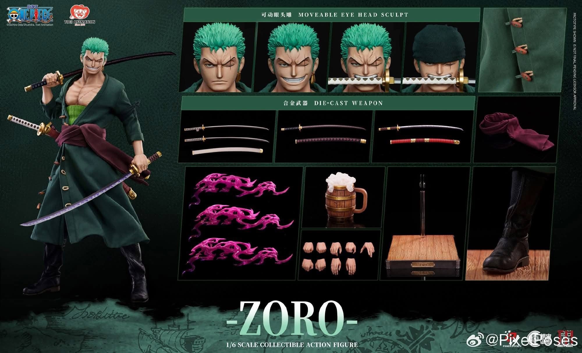 (預訂) Pixel Poses PP-200595 1/6 One Piece Zoro standard ver