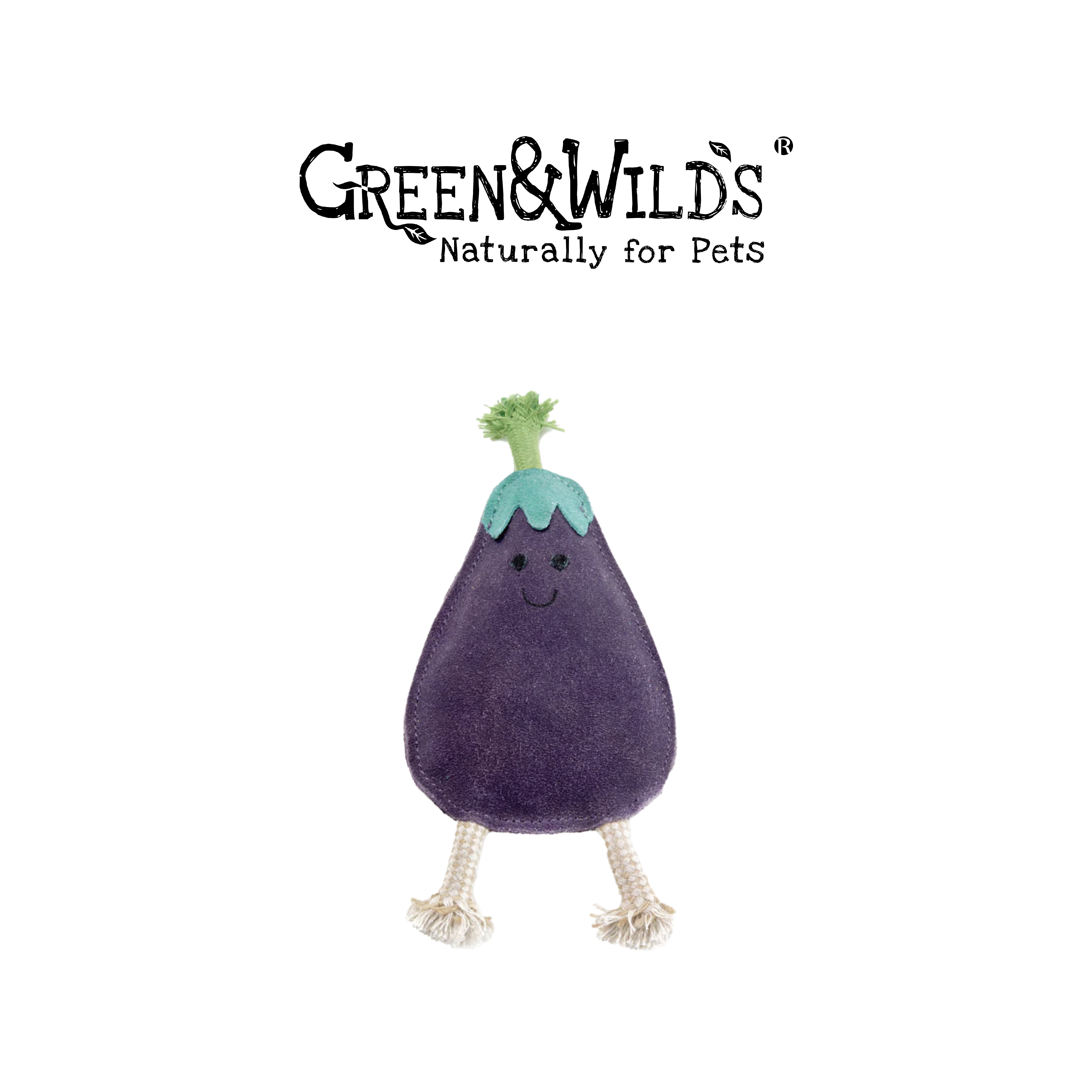 茄子 - 天然犬用啃咬玩具｜英國 GREEN & WILDS