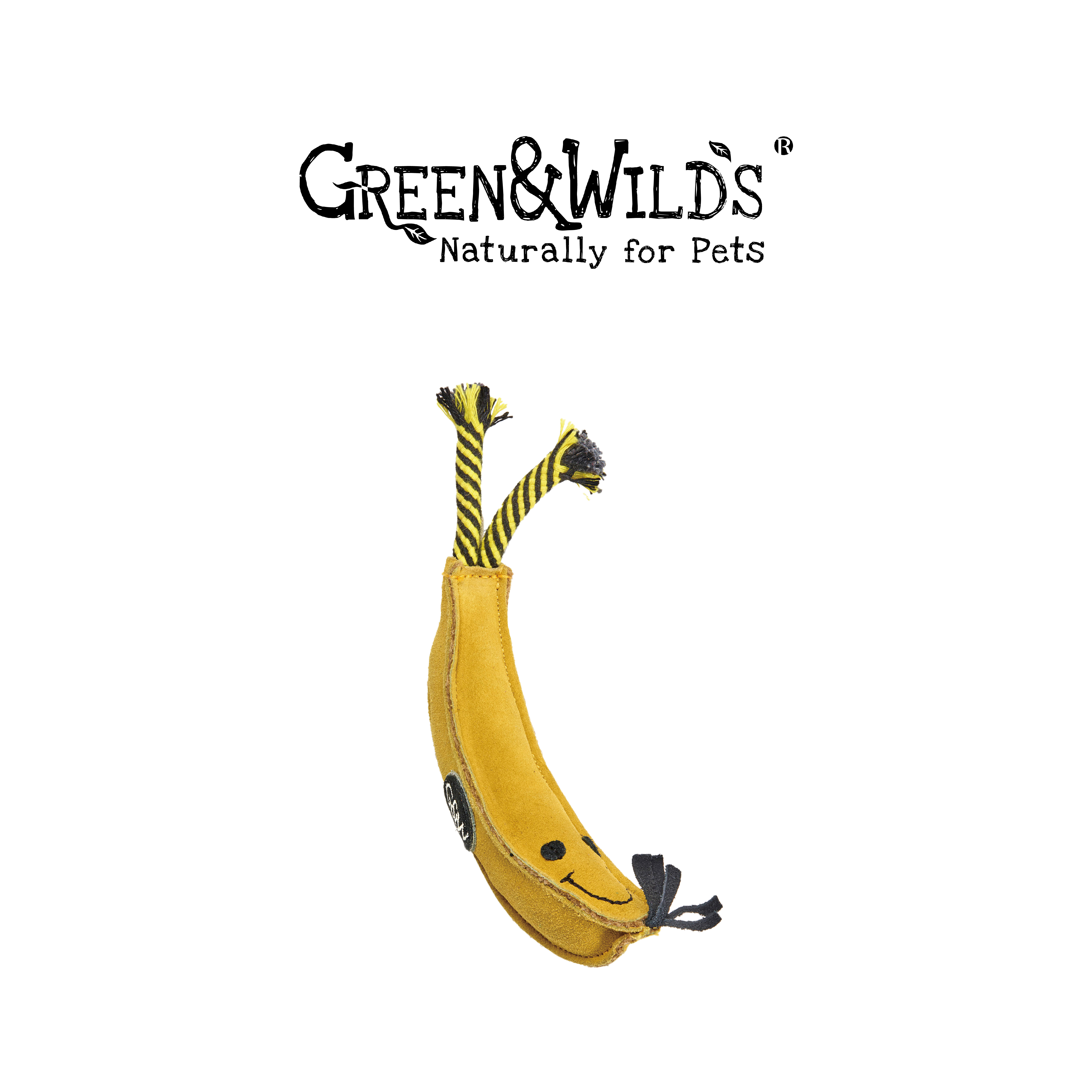 香蕉 - 天然犬用啃咬玩具｜英國 GREEN & WILDS