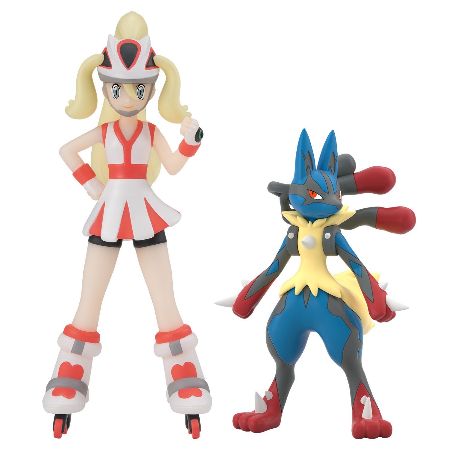 全新現貨【BANDAI】 Pokemon POKÉMON SCALE WORLD KALOS REGION KORRINA & MEGA LUCARIO 寵物小精靈 精靈寶可夢 可爾妮 & MEGA 超級路卡利歐 行版