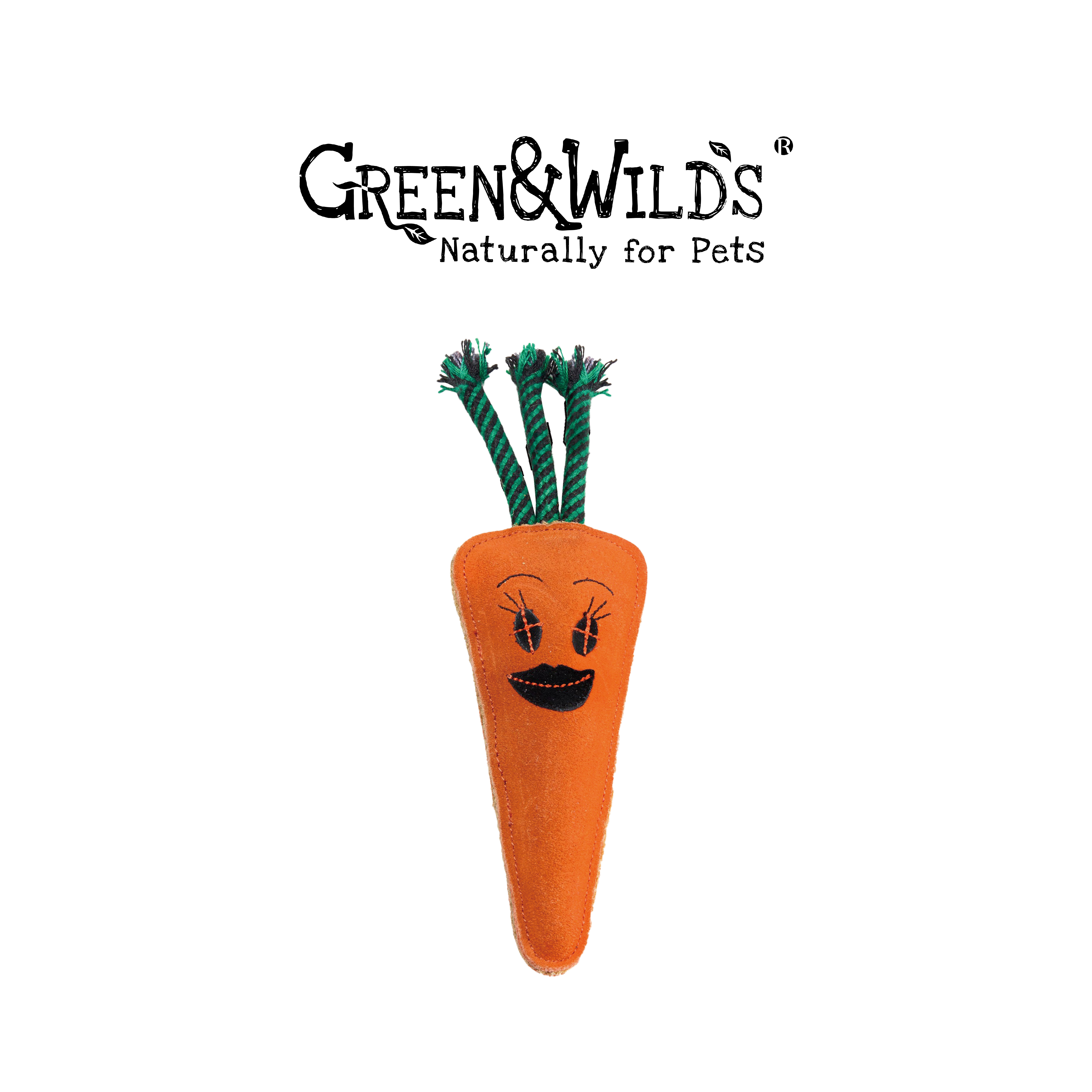 胡蘿蔔女士 - 天然犬用啃咬玩具｜英國 GREEN & WILDS