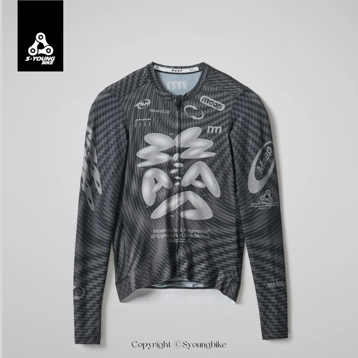 【MAAP】Spectrum Pro Air LS Jersey 3.0 男長袖車衣 / Carbon Black