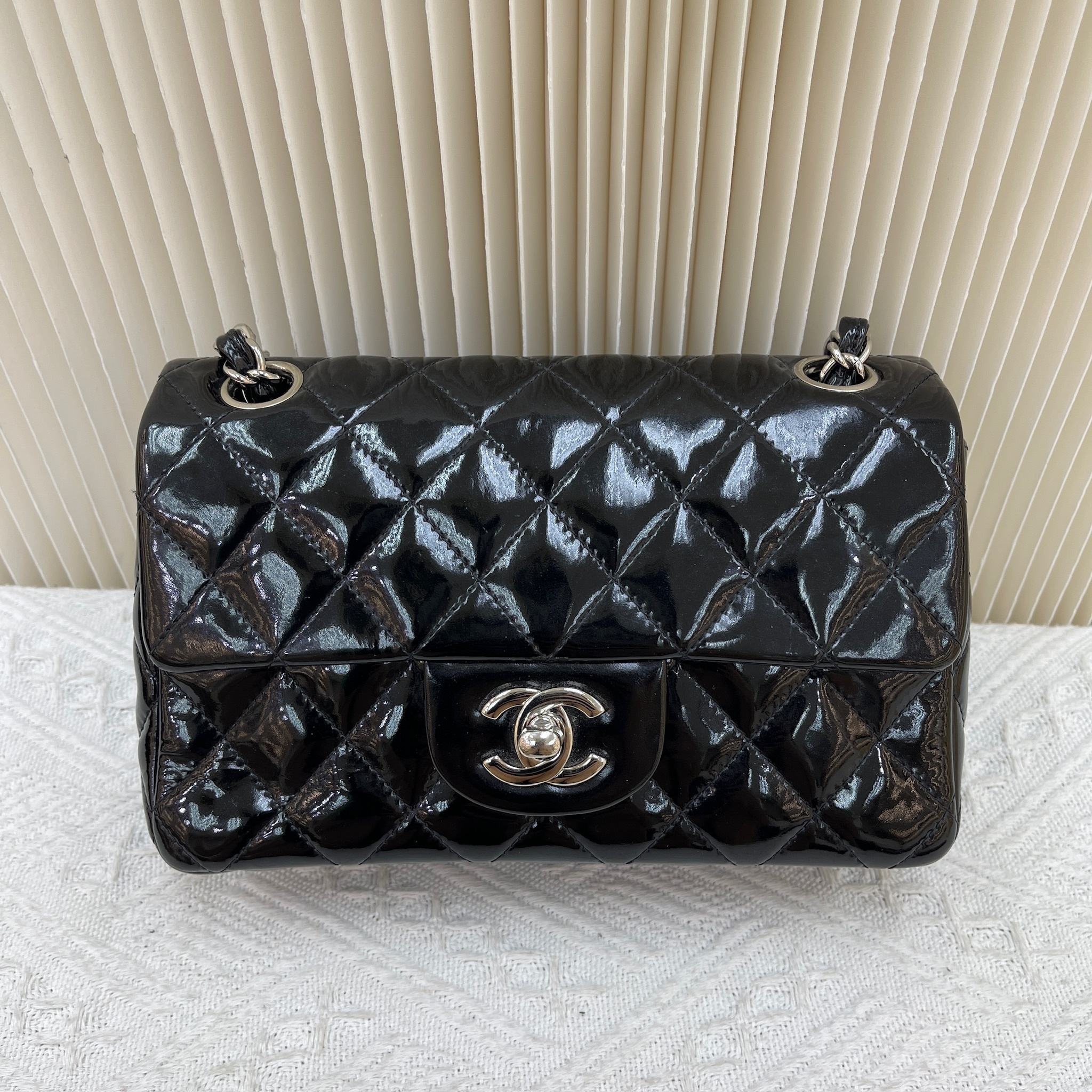 Chanel CF20 (漆皮/銀扣)