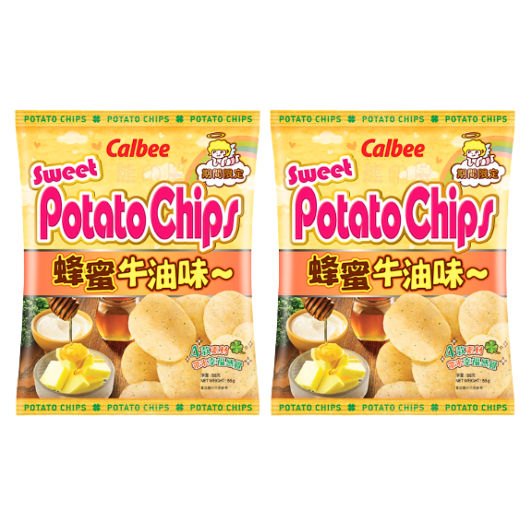 卡樂B蜂蜜牛油味薯片 55G X 2 (香港版)