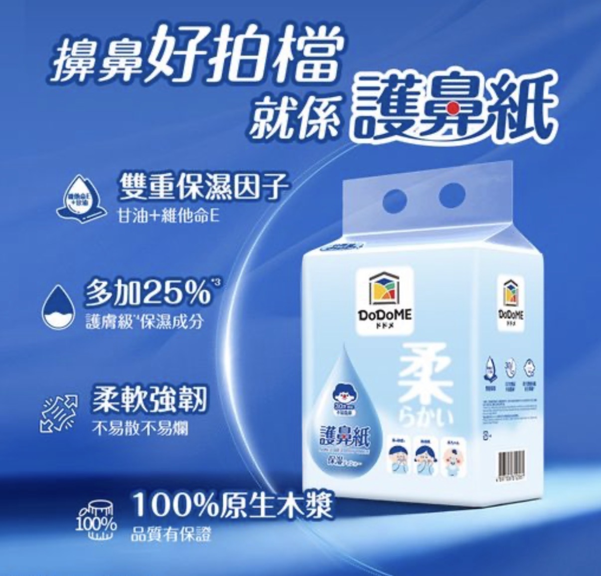 DoDoME 護鼻紙（110抽*4包）2561