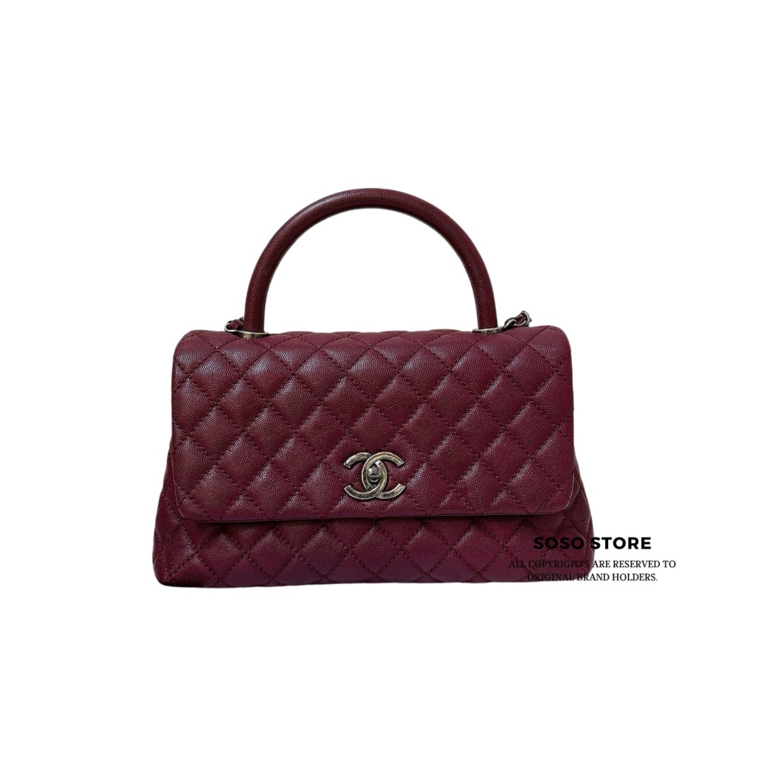 Chanel Coco Handle - Burgundy / SHW