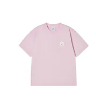 [S] ADLV LIGHT PINK BASIC LOGO WITH LINE FRIENDS SHORT SLEEVE T-SHIRT, 26SS-TP-SS-CO-BLF-LPK (SAV449)