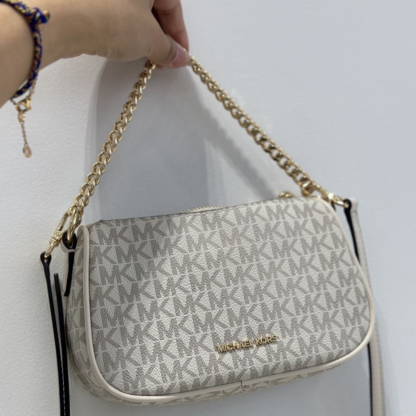 【預購】Michael Kors H051620 經典老花鏈條兩用腋下包