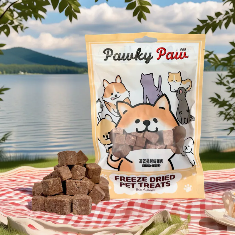 台灣 Pawky Paw 凍乾蔓越莓雞肉 50g (貓狗適用)