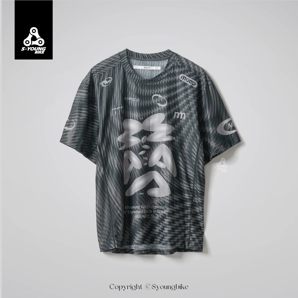 【MAAP】Spectrum Air Mesh Tee 網狀休閒T恤 / carbon black