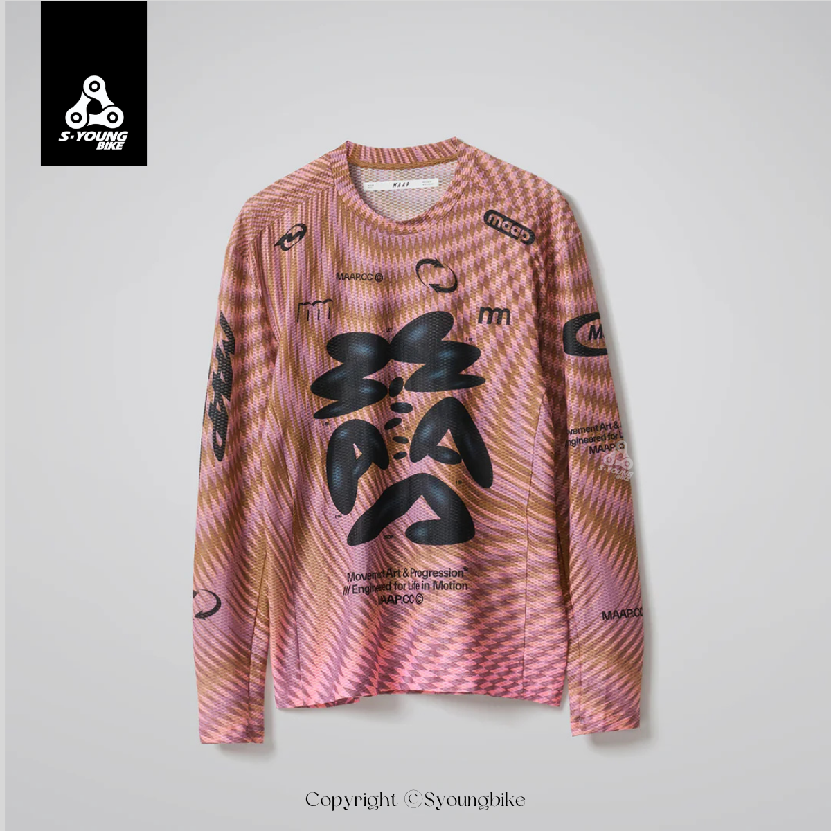 【MAAP】Spectrum Air Mesh LS Tee 網狀休閒T恤 / Mirage
