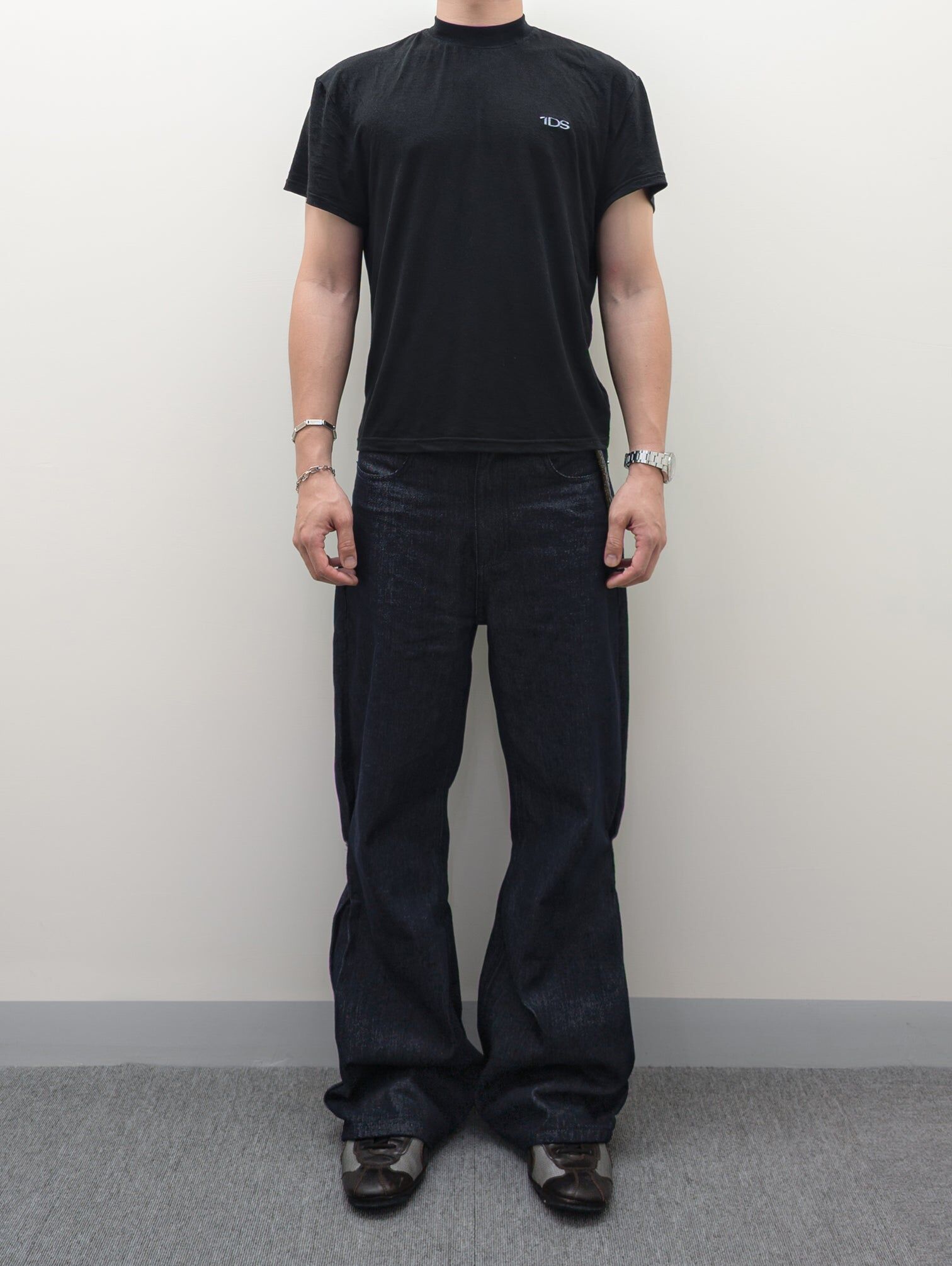 1dyLL｜Type2 Flared Denim Pants (Indigo)