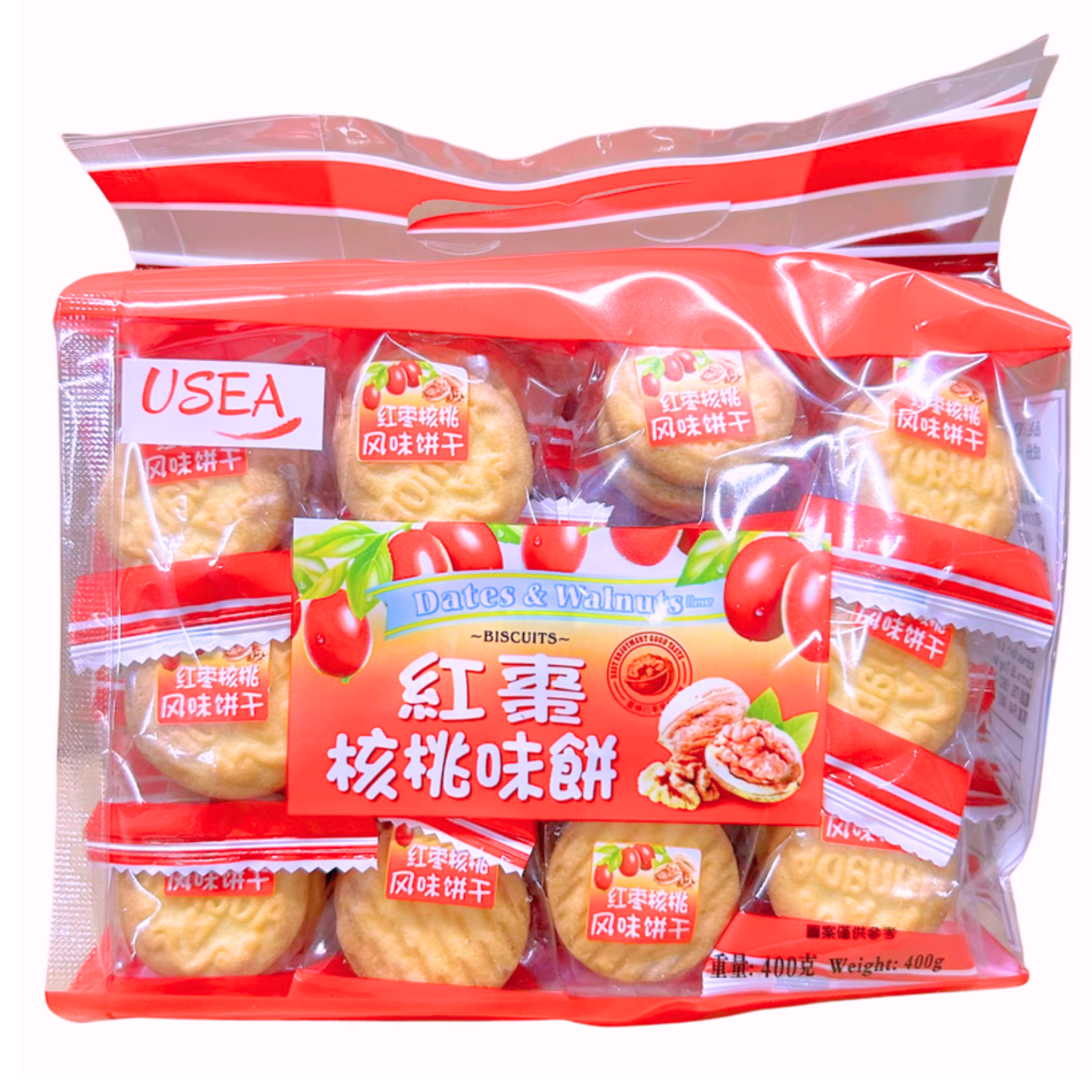 USEA - 紅棗核桃味餅 400g